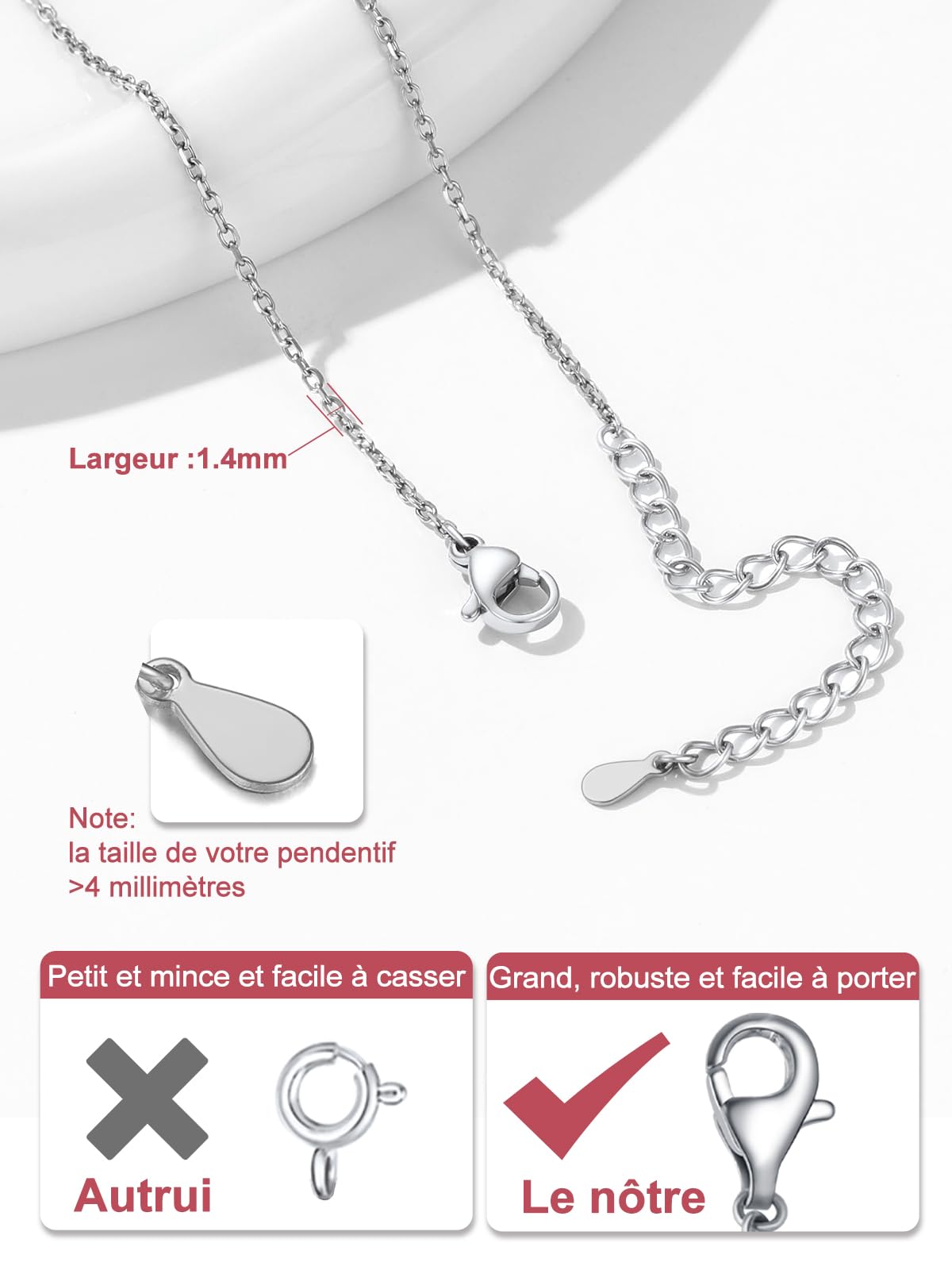 Collier K-Pop Demon Hunters Chaîne Argent/Or – Image 4