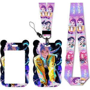 Porte-cartes K-Pop Demon Hunters Rumi avec porte-badge rigide