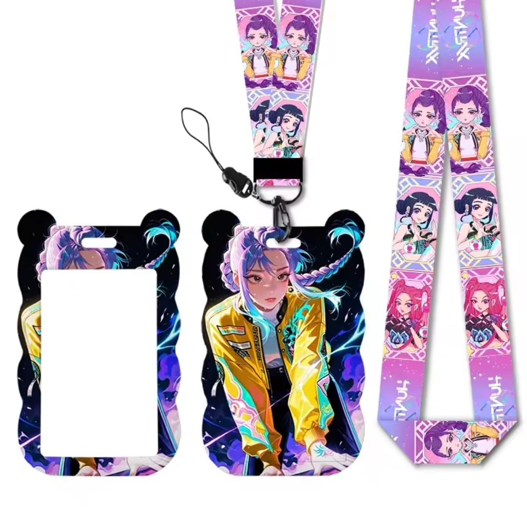 Porte-cartes K-Pop Demon Hunters Rumi avec porte-badge rigide