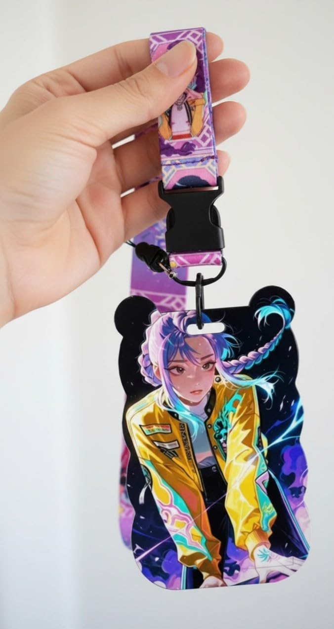Porte-cartes K-Pop Demon Hunters Rumi avec porte-badge rigide – Image 2