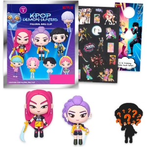 Lot de figurines mystère K-Pop Demon Hunters avec clip et autocollants