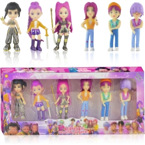 Figurine K-Pop Demon Hunters Set 6 Pièces HUNTR/X