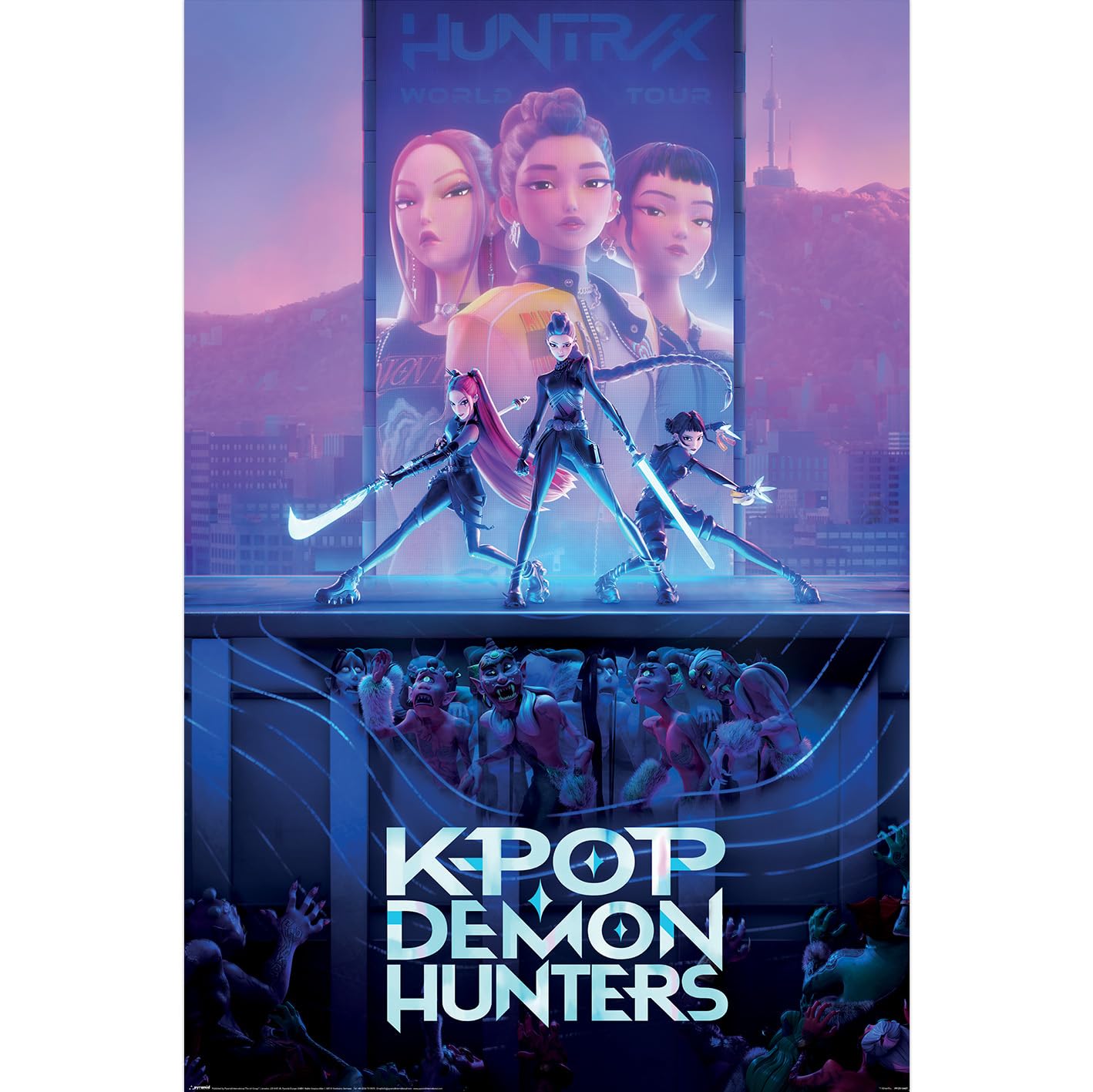 Poster K-Pop Demon Hunters maxi 91,5 x 61 cm