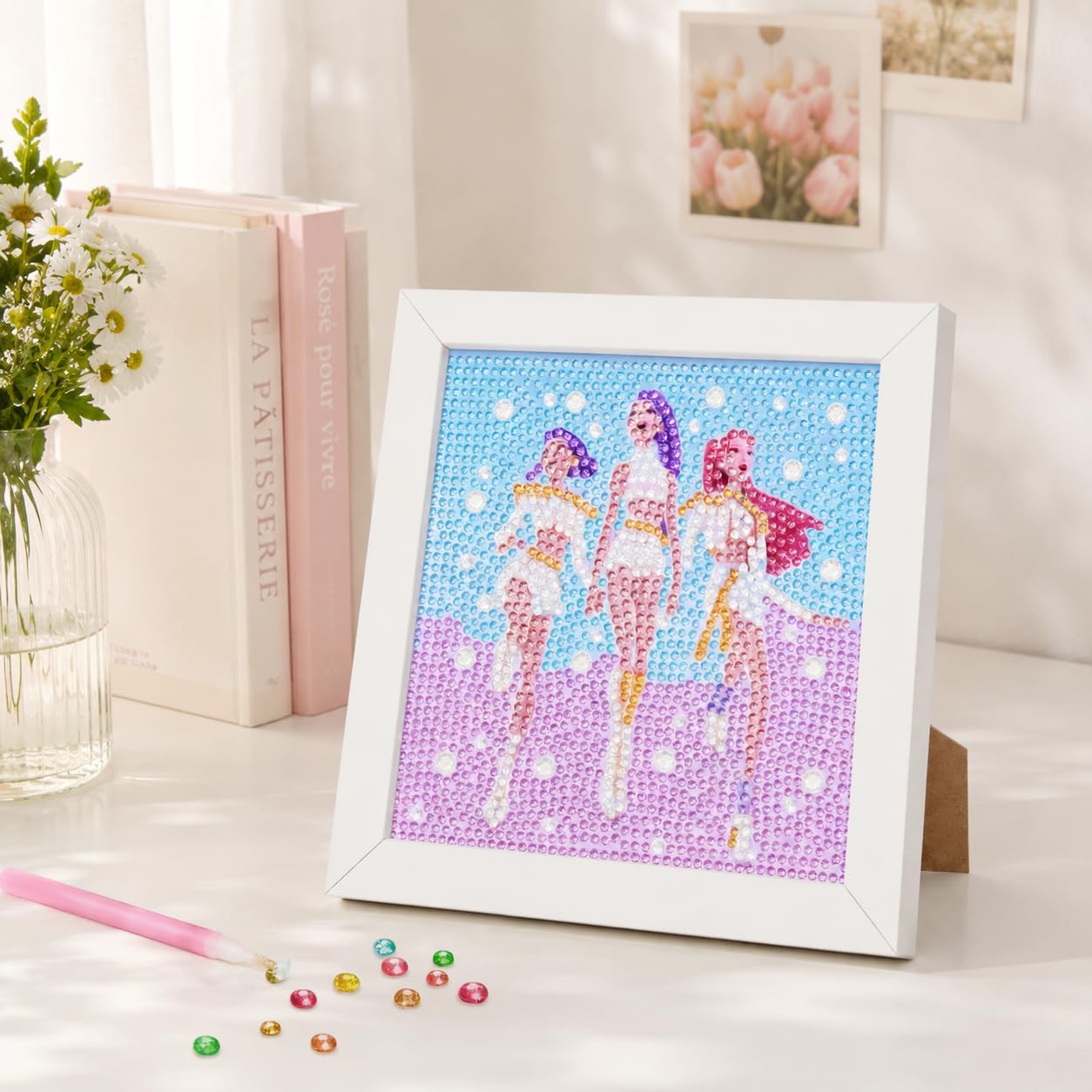 Kit Peinture Diamant K-Pop Demon Hunters 5D avec Cadre 15x15cm – Image 2