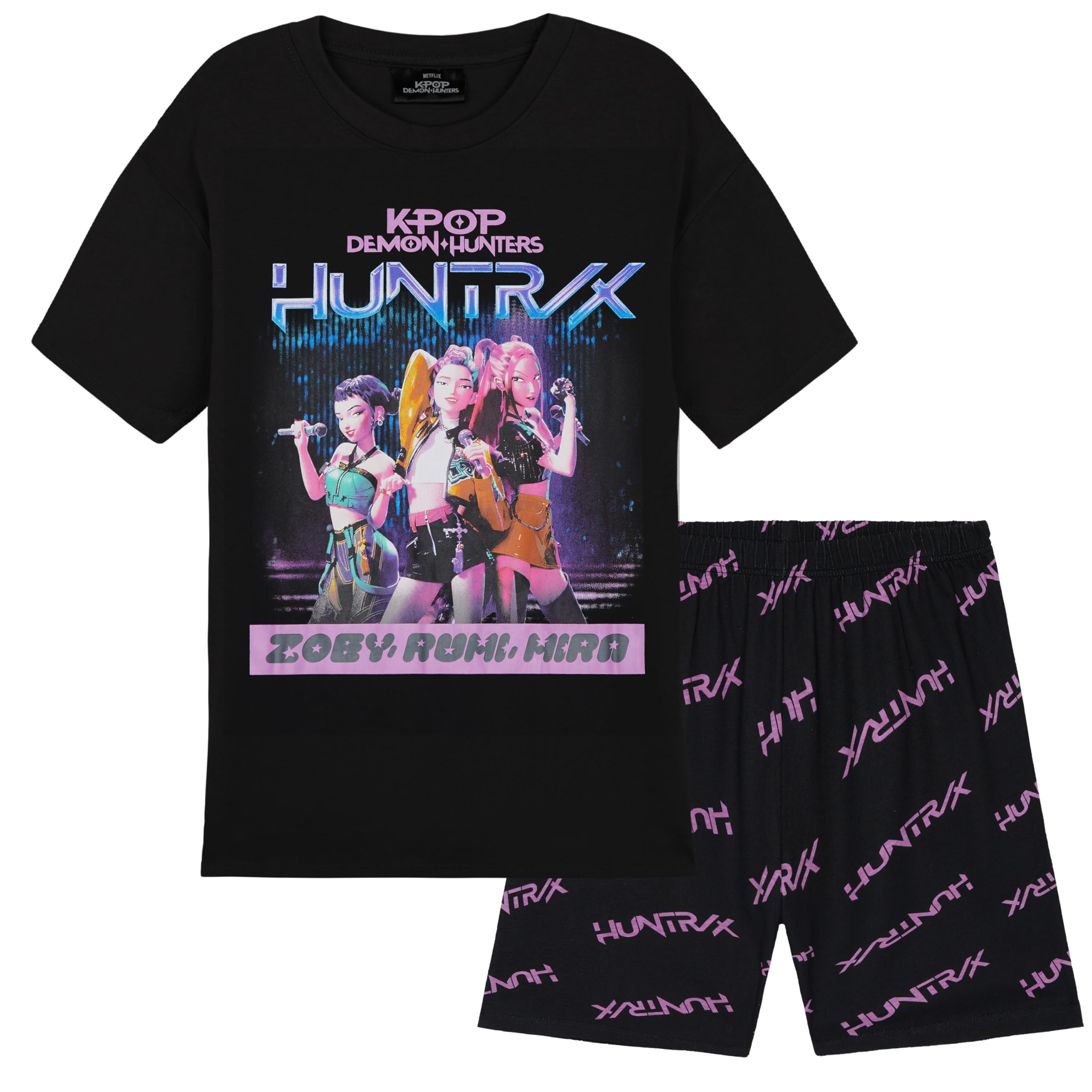 Ensemble Pyjama Fille K-Pop Demon Hunters T-Shirt et Shorts