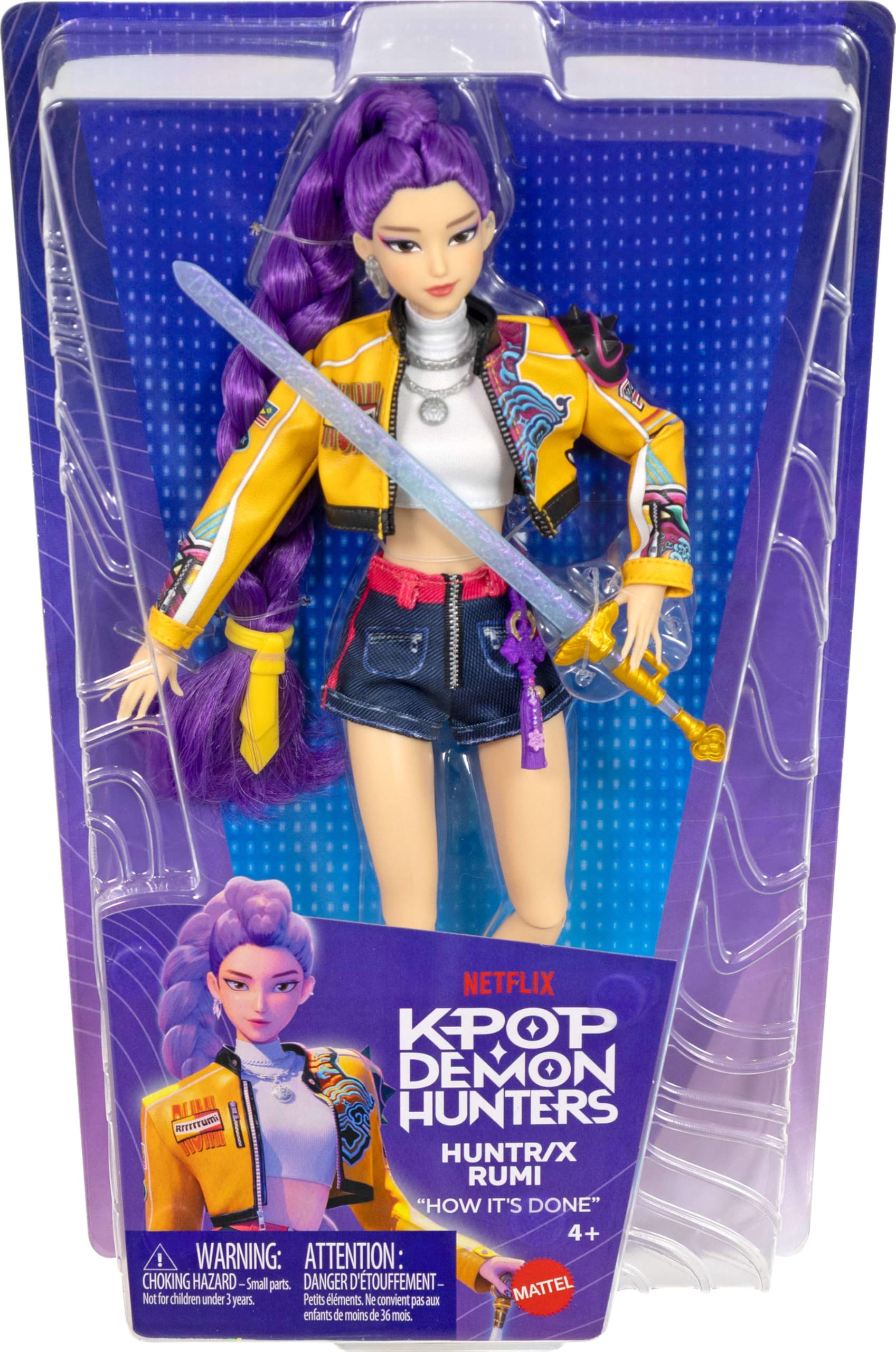 Poupée K-Pop Demon Hunters Rumi Tenue de Scène avec Microphone et Épée – Image 6