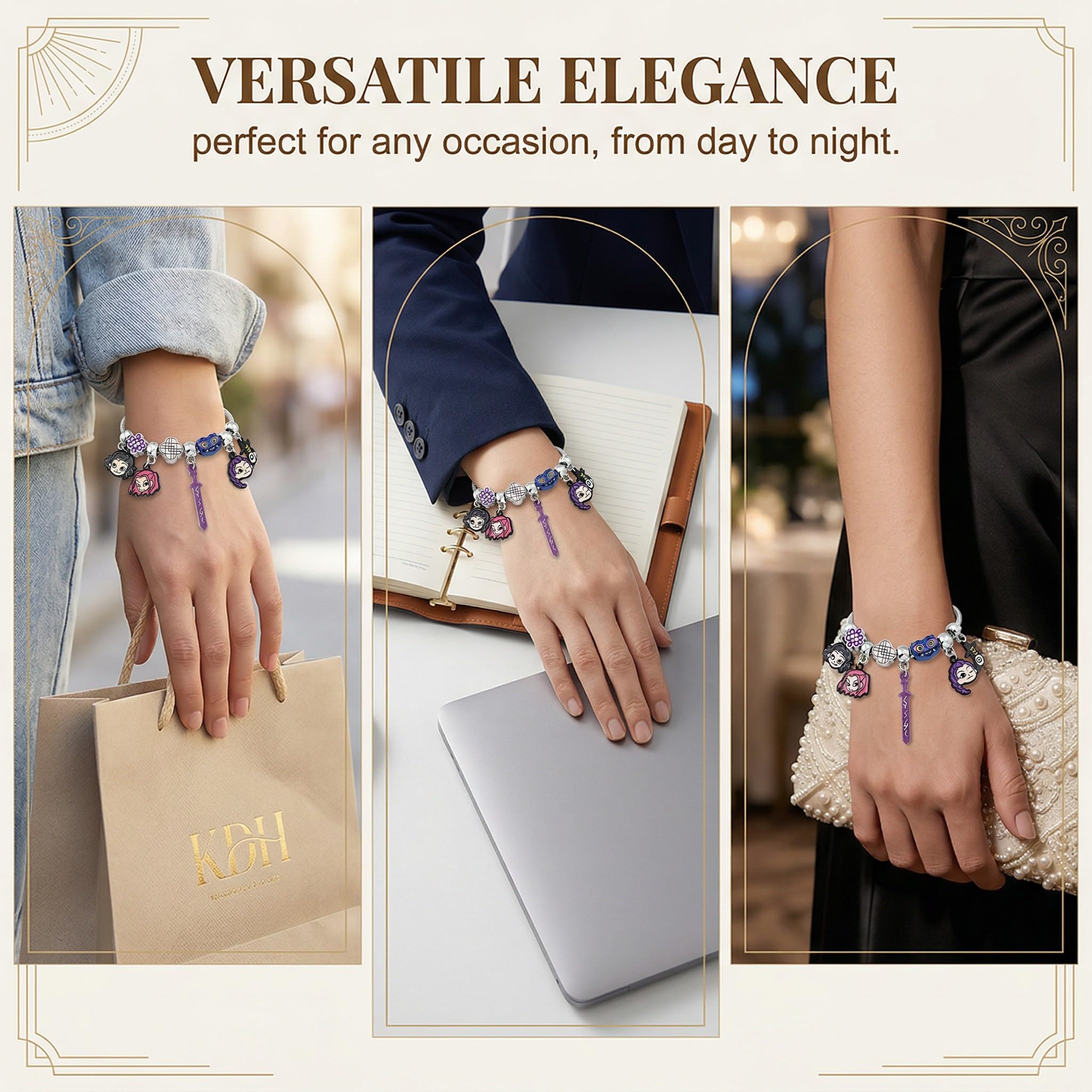 Bracelet K-Pop Demon Hunters thème Demon Hunter pour fans – Image 5