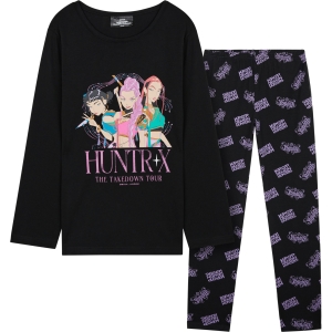 Pyjama K-Pop Demon Hunters Fille 5-14 Ans Haut Doux et Pantalon Long