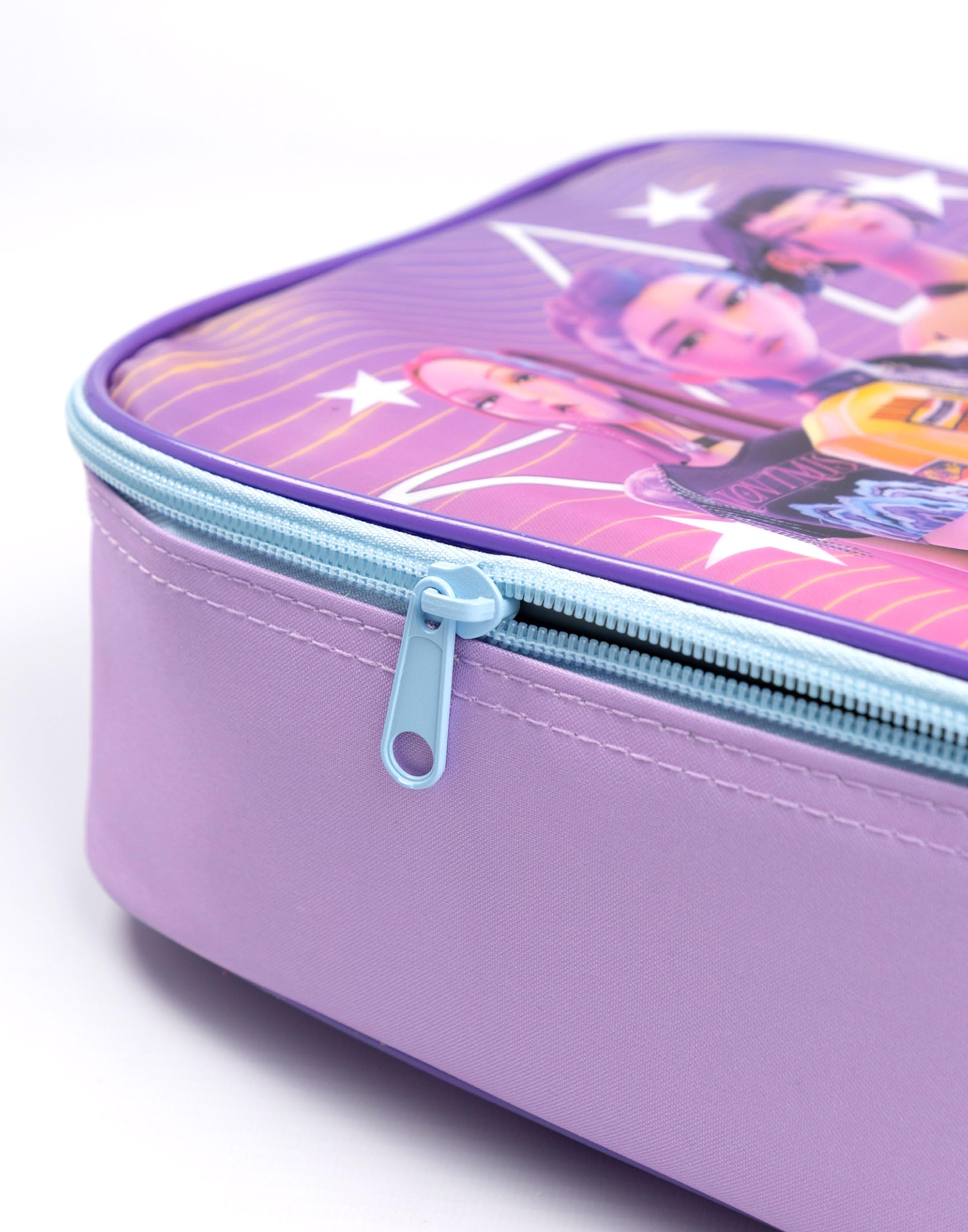 Sac à déjeuner K-Pop Demon Hunters violet avec bouteille et pots – Image 5