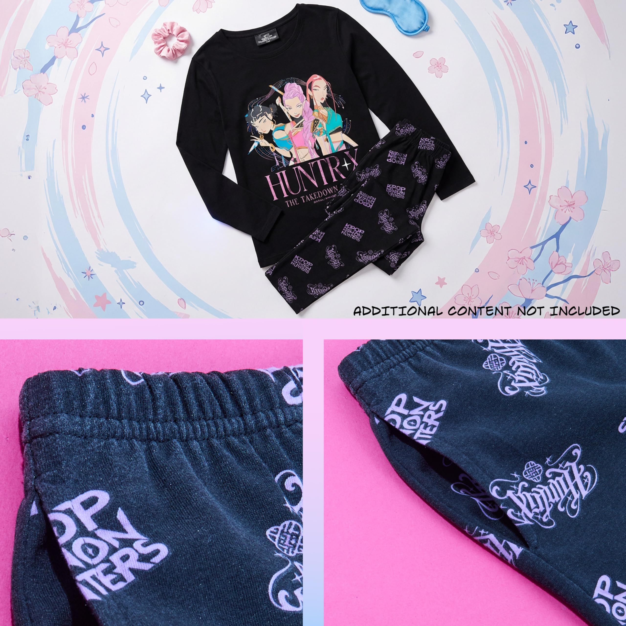 Pyjama K-Pop Demon Hunters Fille 5-14 Ans Haut Doux et Pantalon Long – Image 5