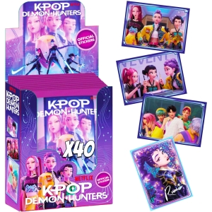 Lot de 40 figurines K-Pop Demon Hunters avec autocollants