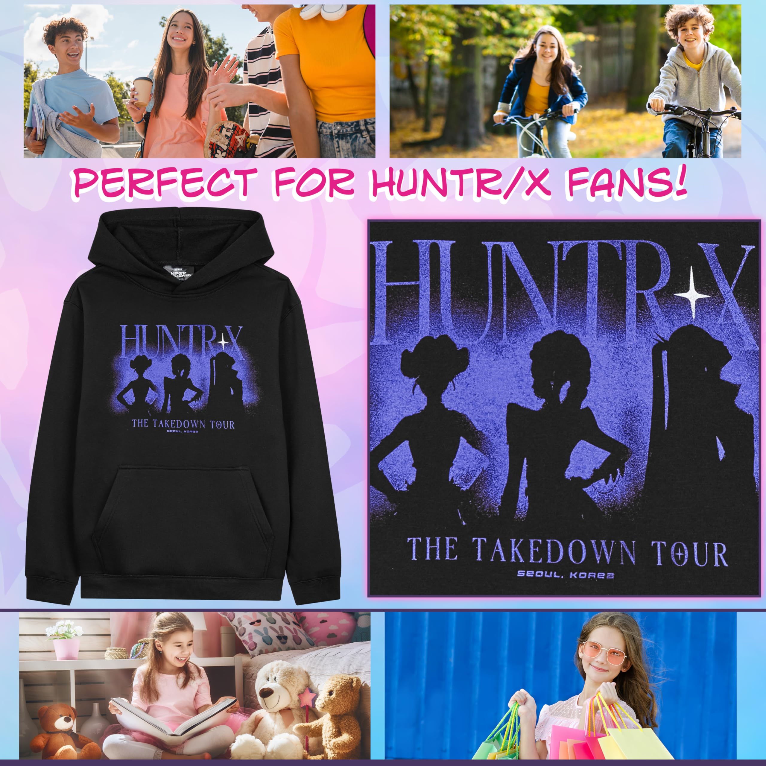 Sweat à capuche K-Pop Demon Hunters Fille, Hoodie Cosy Chaud – Image 4