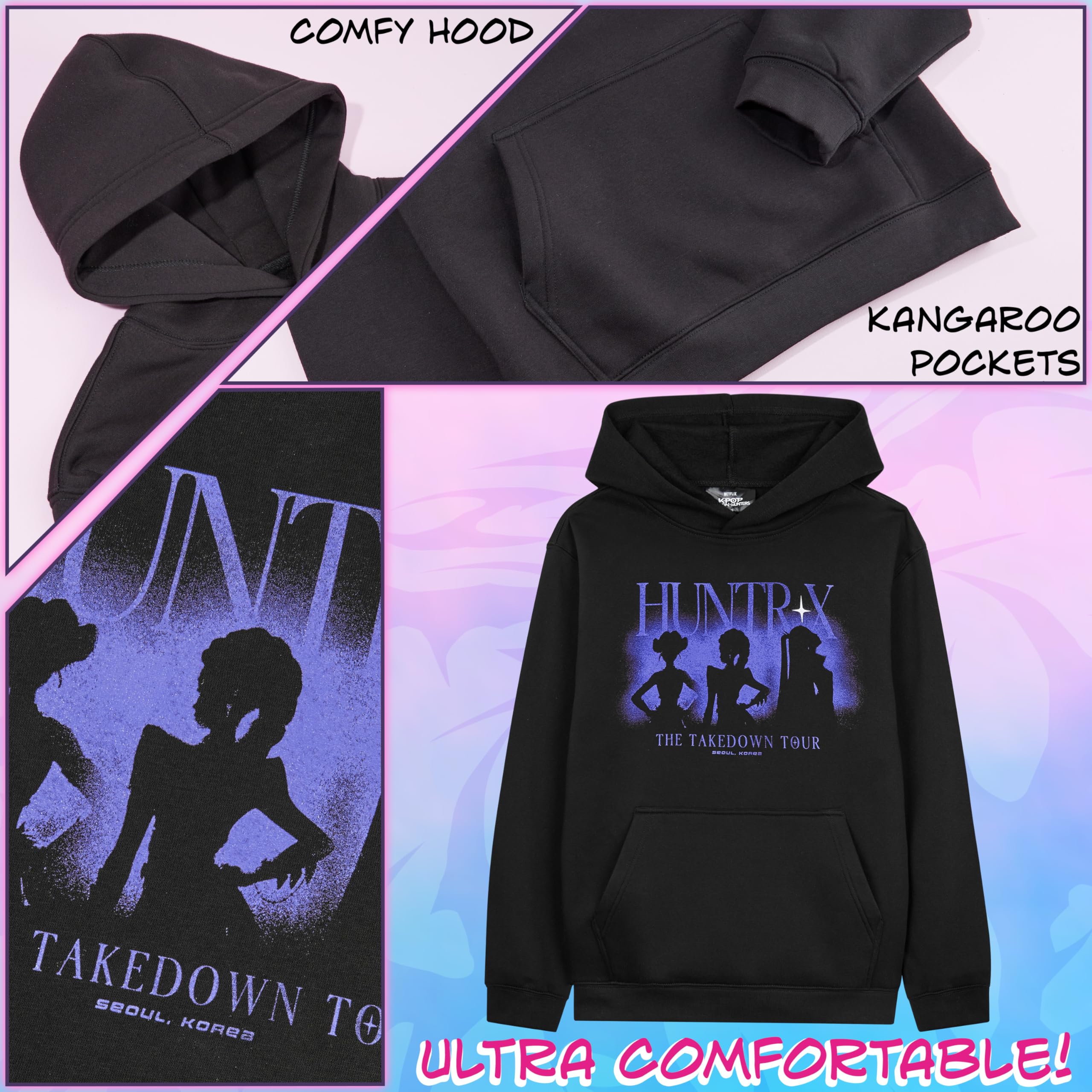 Sweat à capuche K-Pop Demon Hunters Fille, Hoodie Cosy Chaud – Image 5