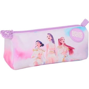 Trousse K-Pop Demon Hunters avec fermeture éclair, compartiment, 21x7x8 cm