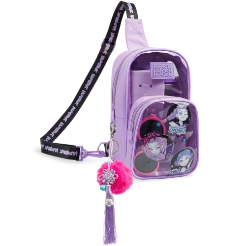 Sac bandoulière K-Pop Demon Hunters HUNTR/X Noir/Violet