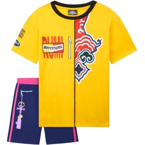 Pyjama K-Pop Demon Hunters Rumi 2 Pièces T-Shirt et Short Fille 7-8 Ans