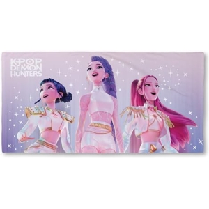 Serviette K-Pop Demon Hunters Motif Céleste 140x70 cm