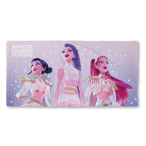 Serviette K-Pop Demon Hunters Motif Céleste 140x70 cm