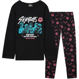 Pyjama K-Pop Demon Hunters Saja Boys Noir Fille 13-14 Ans