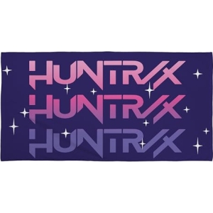 Serviette K-Pop Demon Hunters Motif Sing Violet 140x70 cm