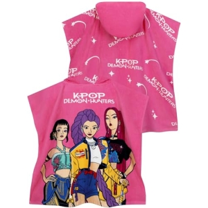 Serviette de Bain à Capuche K-Pop Demon Hunters Fille Rose
