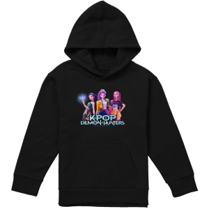 Pull Hoodie K-Pop Demon Hunters Huntrix Enfant Noir