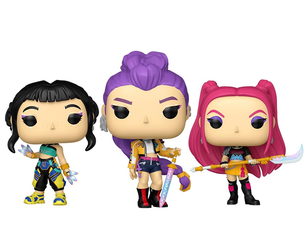Lot de 3 figurines Funko Pop K-Pop Demon Hunters HUNTR/X