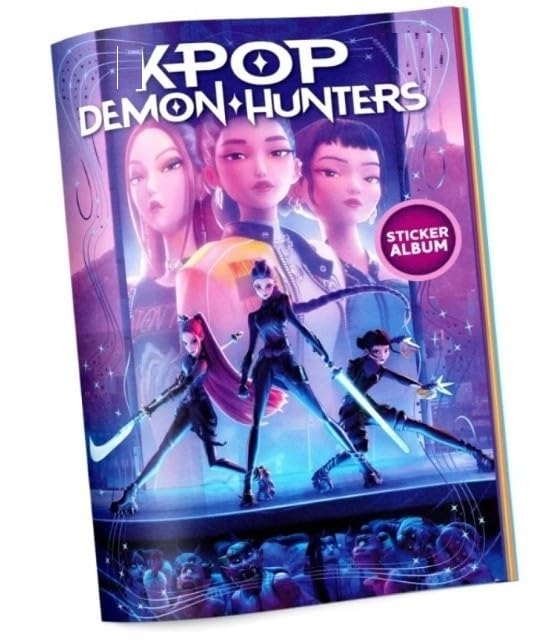 Album de figurines K-Pop Demon Hunters avec 10 sachets et porte-clés – Image 2