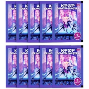 Lot de 10 paquets de figurines K-Pop Demon Hunters avec 50 autocollants