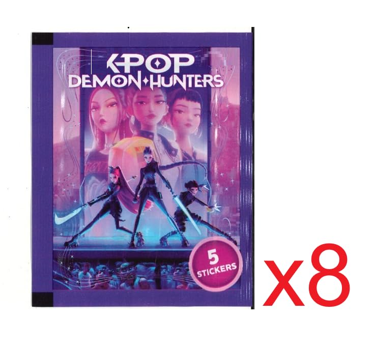 Album de figurines K-Pop Demon Hunters avec 10 sachets et porte-clés – Image 3