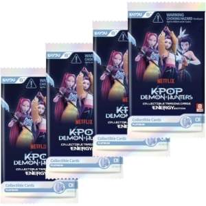 Booster Packs Cartes K-Pop Demon Hunters Series 01A (4 paquets, 8 cartes/paquet)