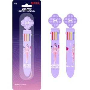 Coffret Stylo Rétractable K-Pop Demon Hunters 10 Couleurs