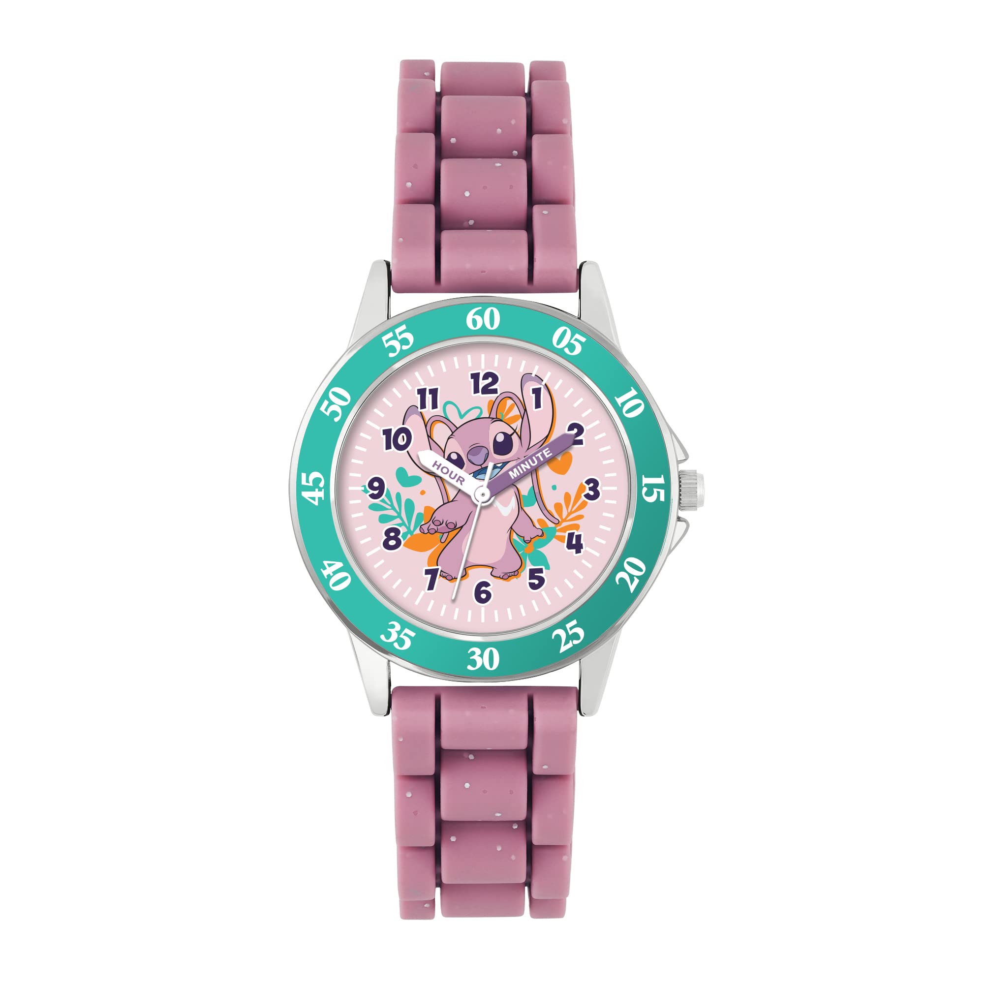 Montre d'apprentissage Disney Lilo and Stitch Ange LAS9014 Rose