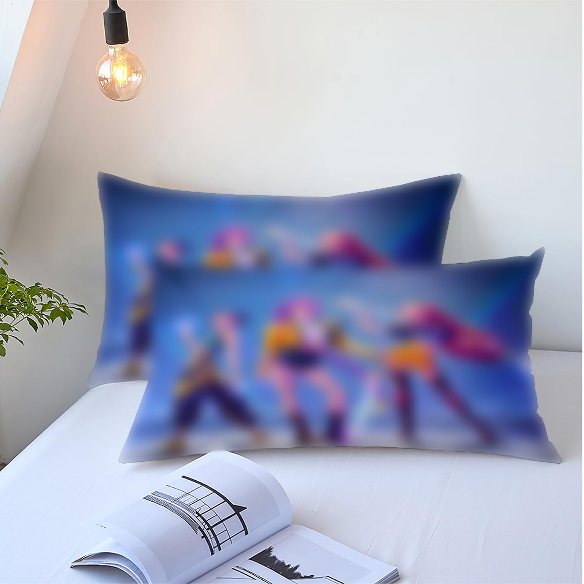 Parure de lit K-Pop Demon Hunters Hun-trix Ru-mi Kin-der avec housse de couette 135x200 cm – Image 3