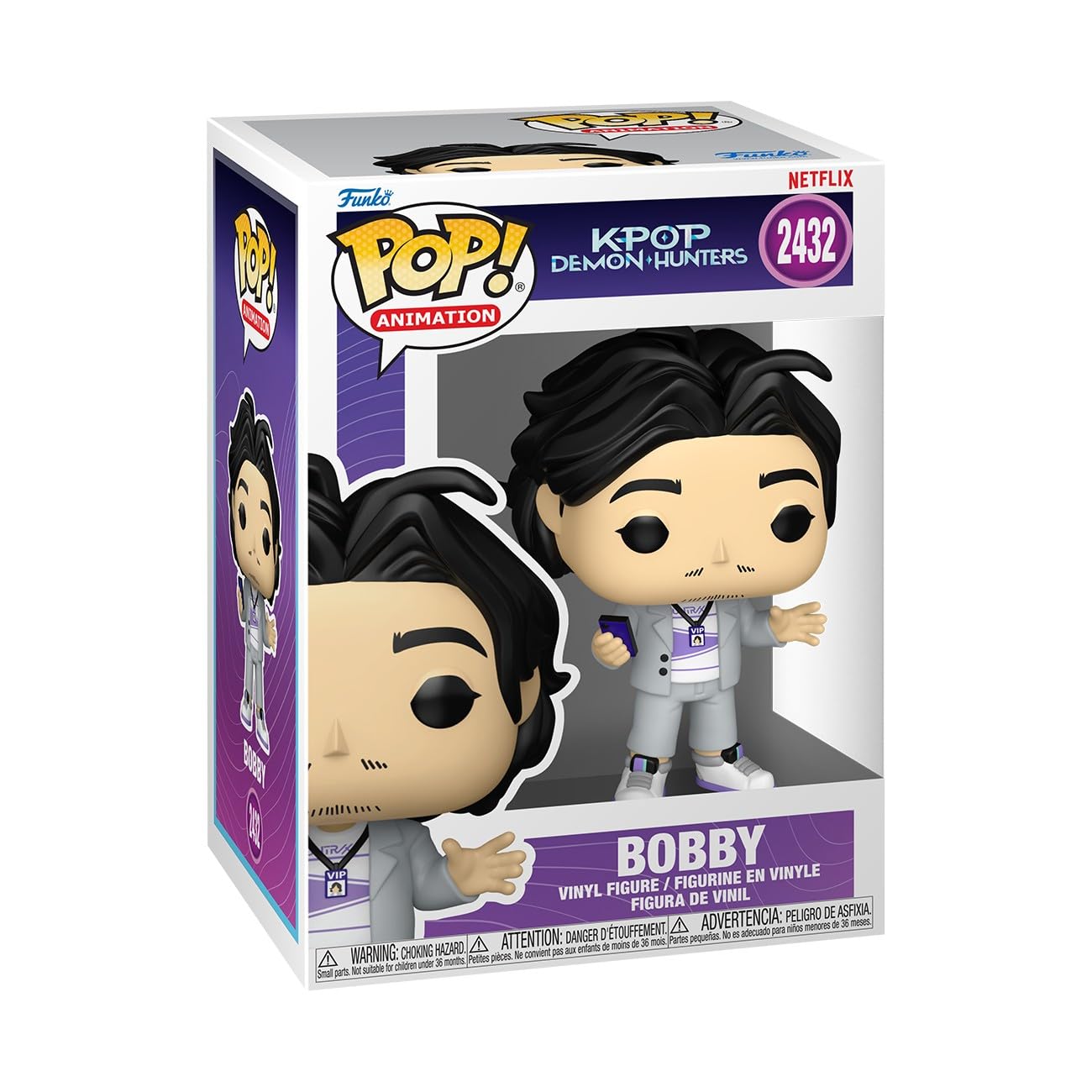Figurine Funko Pop K-Pop Demon Hunters Bobby en vinyle 9,5 cm