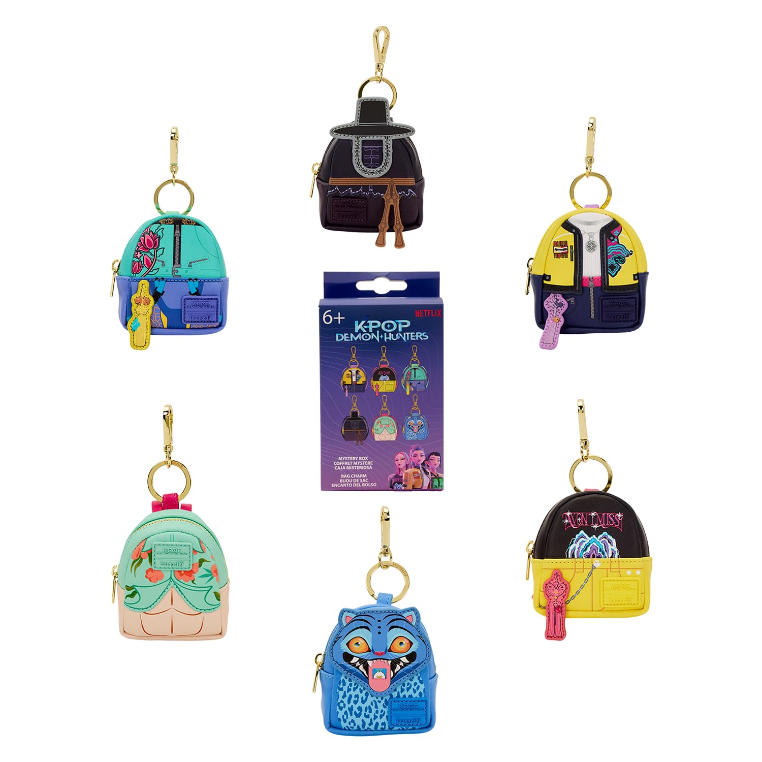 Charm de sac K-Pop Demon Hunters Loungefly — boîte mystère 1 sur 6