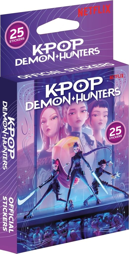 Sachet de 25 autocollants K-Pop Demon Hunters à collectionner