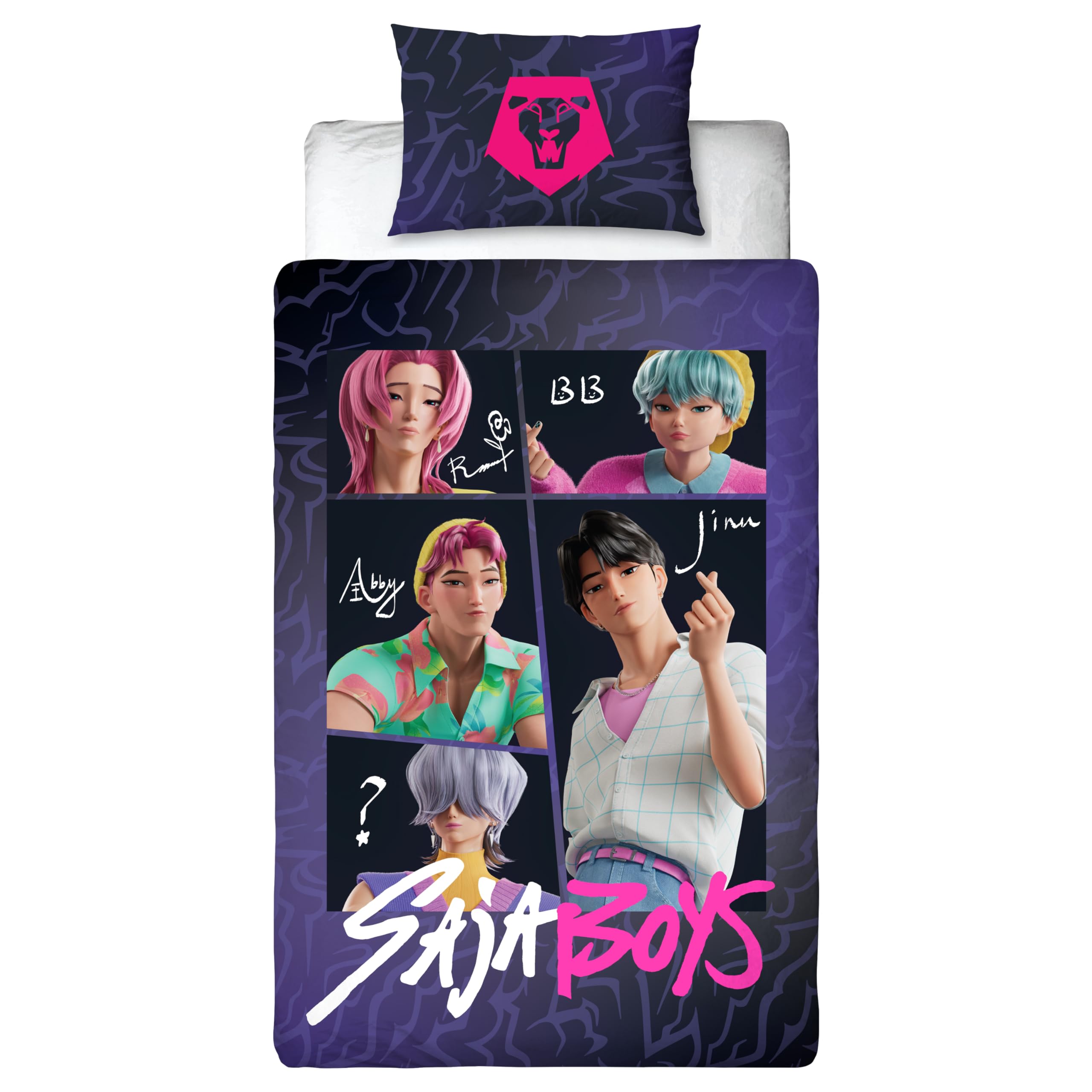 Parure de lit K-Pop Demon Hunters motif Unite réversible – Image 3