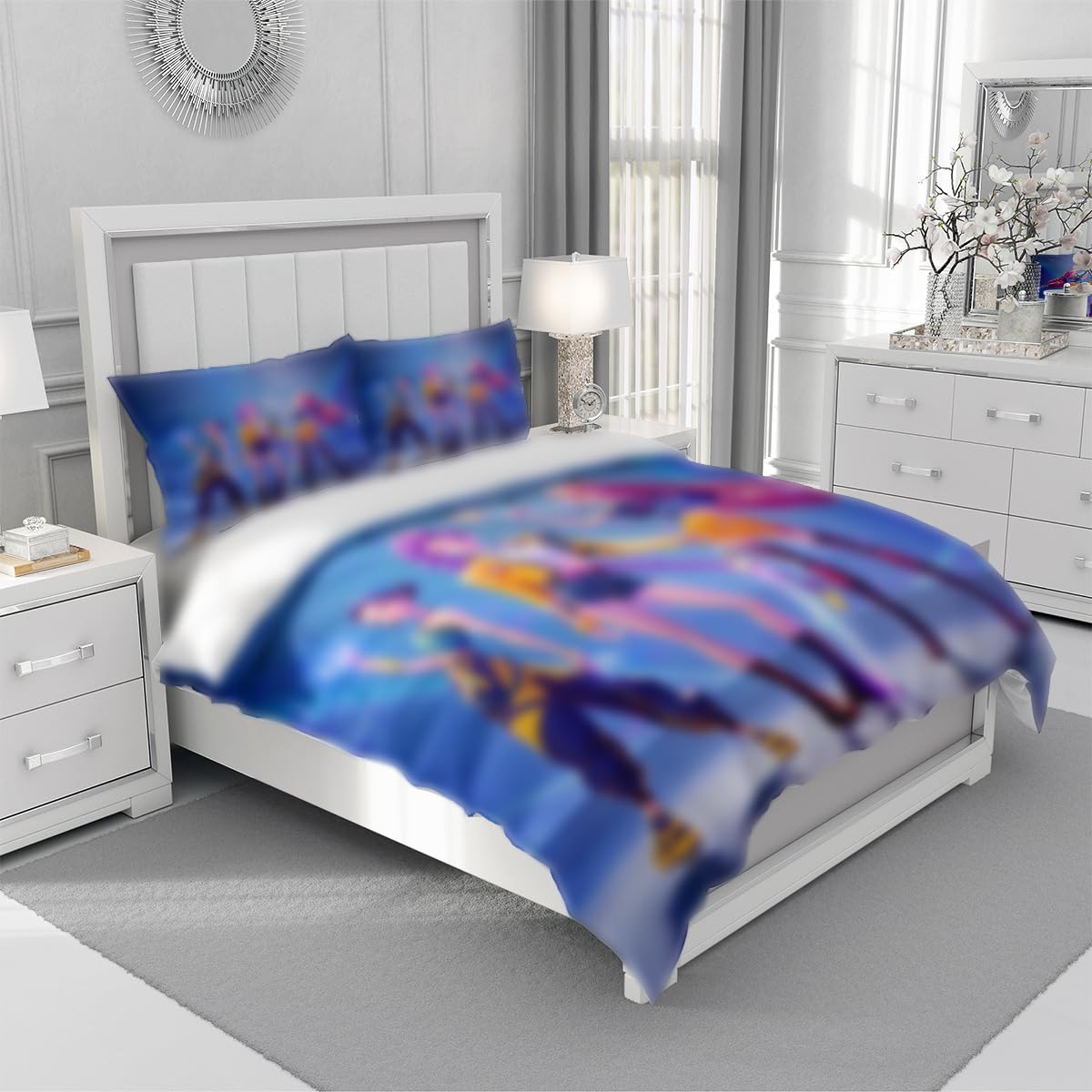 Parure de lit K-Pop Demon Hunters Hun-trix Ru-mi Kin-der avec housse de couette 135x200 cm – Image 2