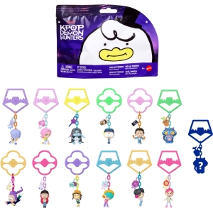 Coffret Mini-Figurines K-Pop Demon Hunters Hello Friend avec Porte-clés HUNTR/X, Saja Boys