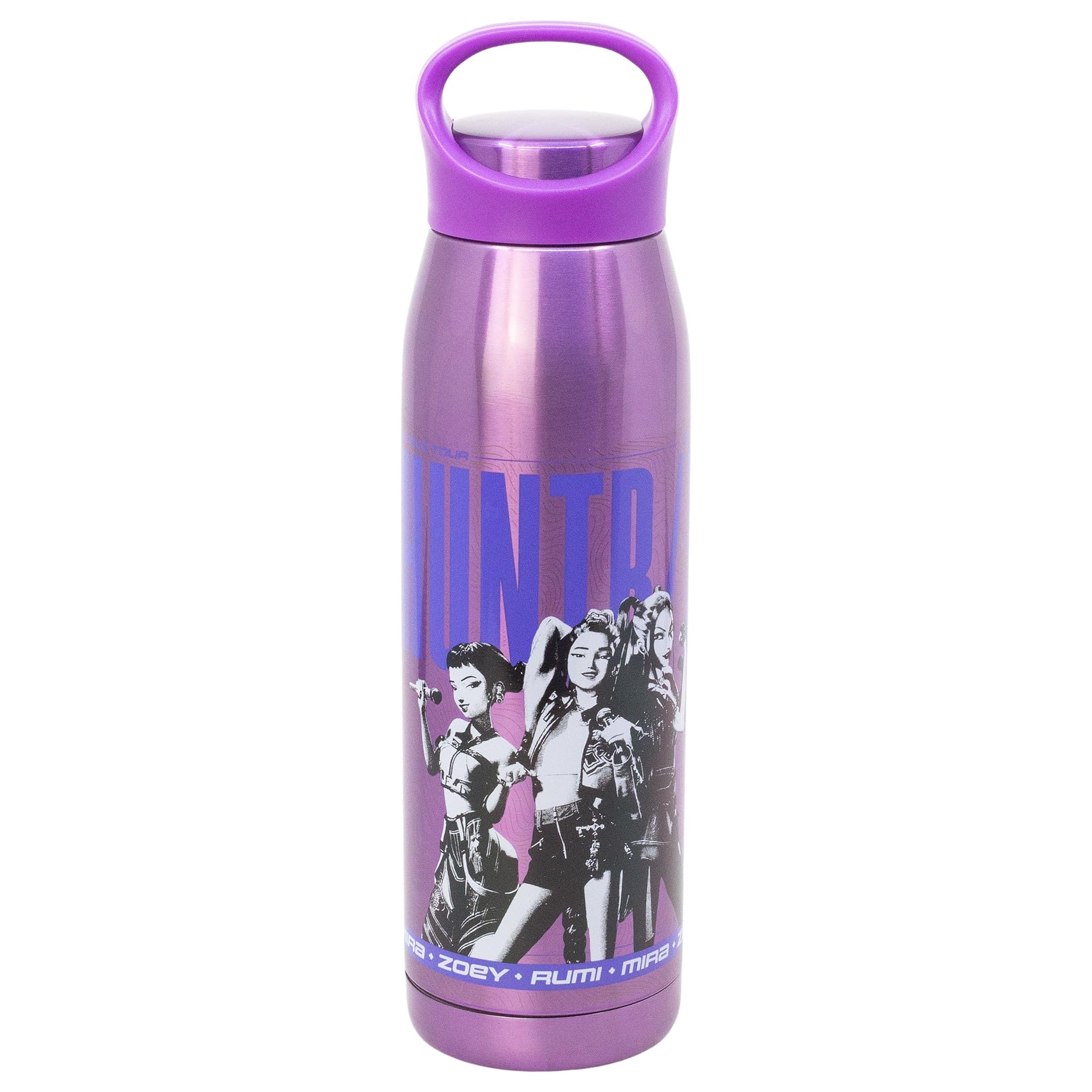 Bouteille K-Pop Demon Hunters en acier inoxydable 665 ml avec anse