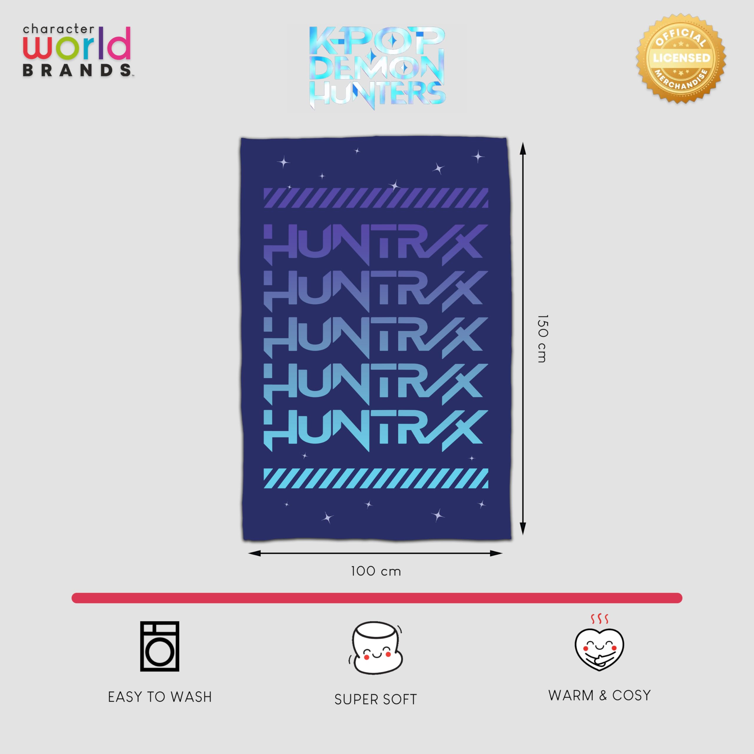 Couverture Polaire K-Pop Demon Hunters Motif Huntrix Power – Image 3