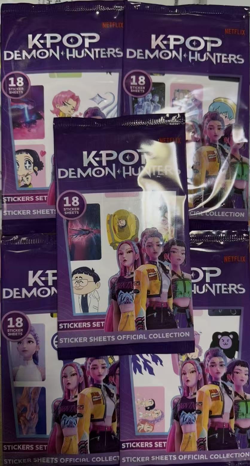 Display box K-Pop Demon Hunters 5 sachets de cartes autocollantes – Image 2