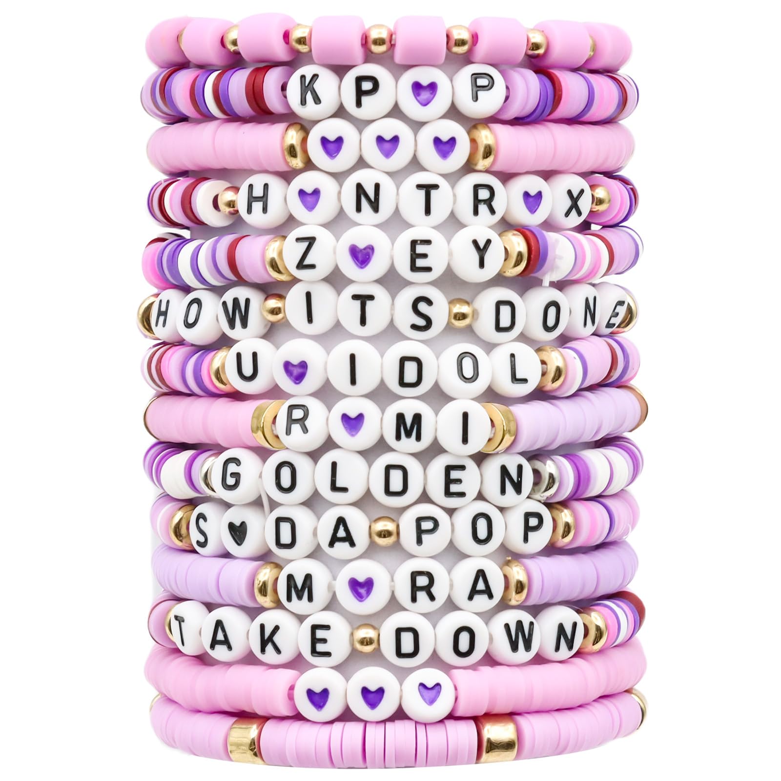 Bracelets K-Pop Demon Hunters 14 Pièces pour Enfant Fille