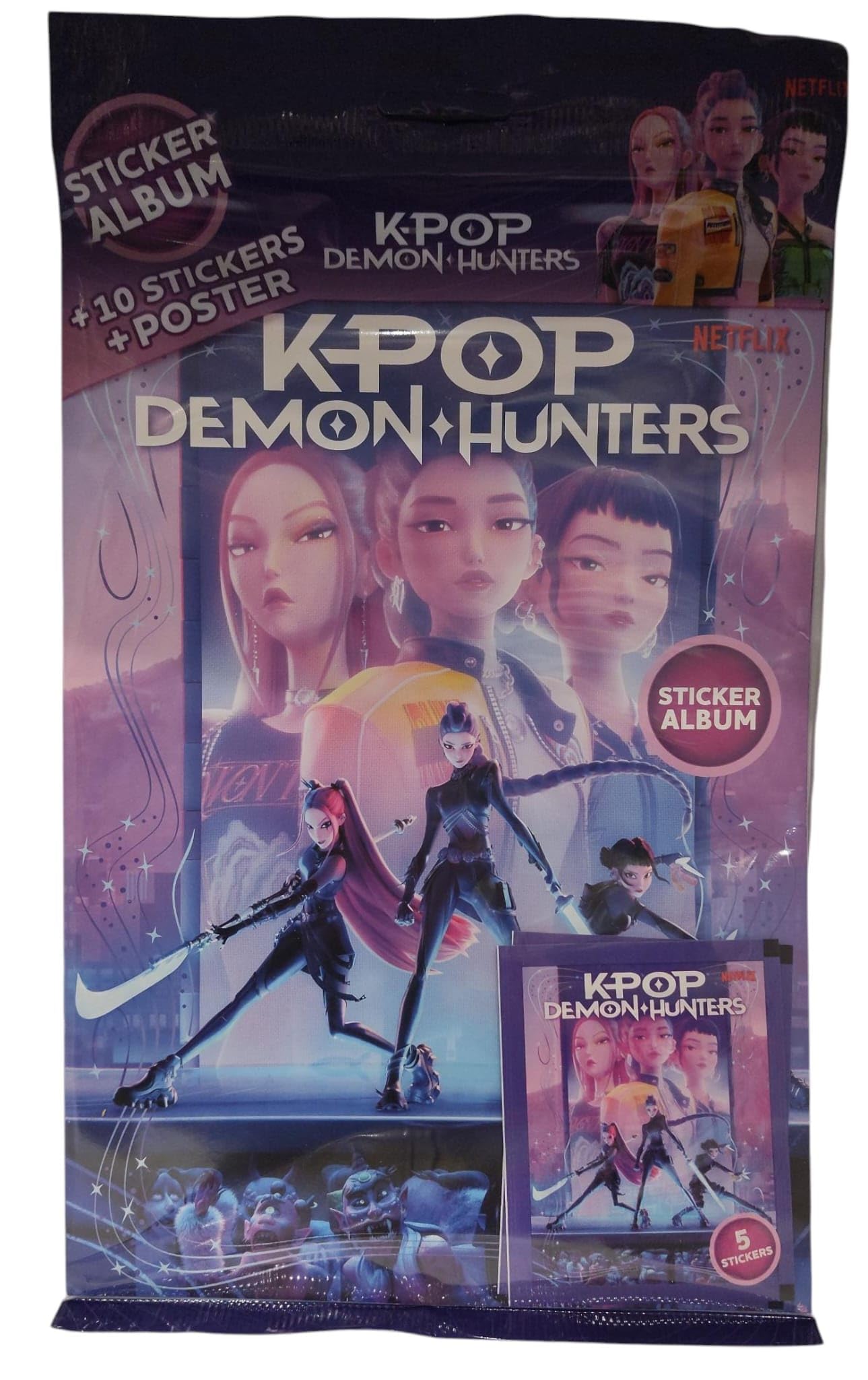 Album K-Pop Demon Hunters avec boîte de 40 sachets de figurines – Image 4