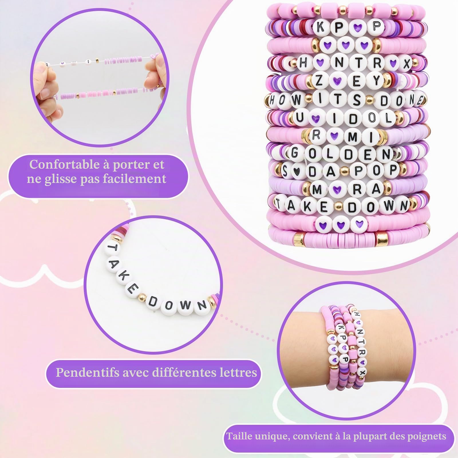 Bracelets K-Pop Demon Hunters 14 Pièces pour Enfant Fille – Image 3