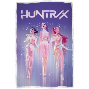 Couverture Polaire K-Pop Demon Hunters Motif Céleste Violet