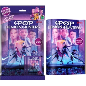 Album K-Pop Demon Hunters avec 2 pochettes et poster offert