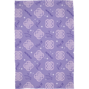 Couverture Polaire K-Pop Demon Hunters Violet et Doré 100x150 cm