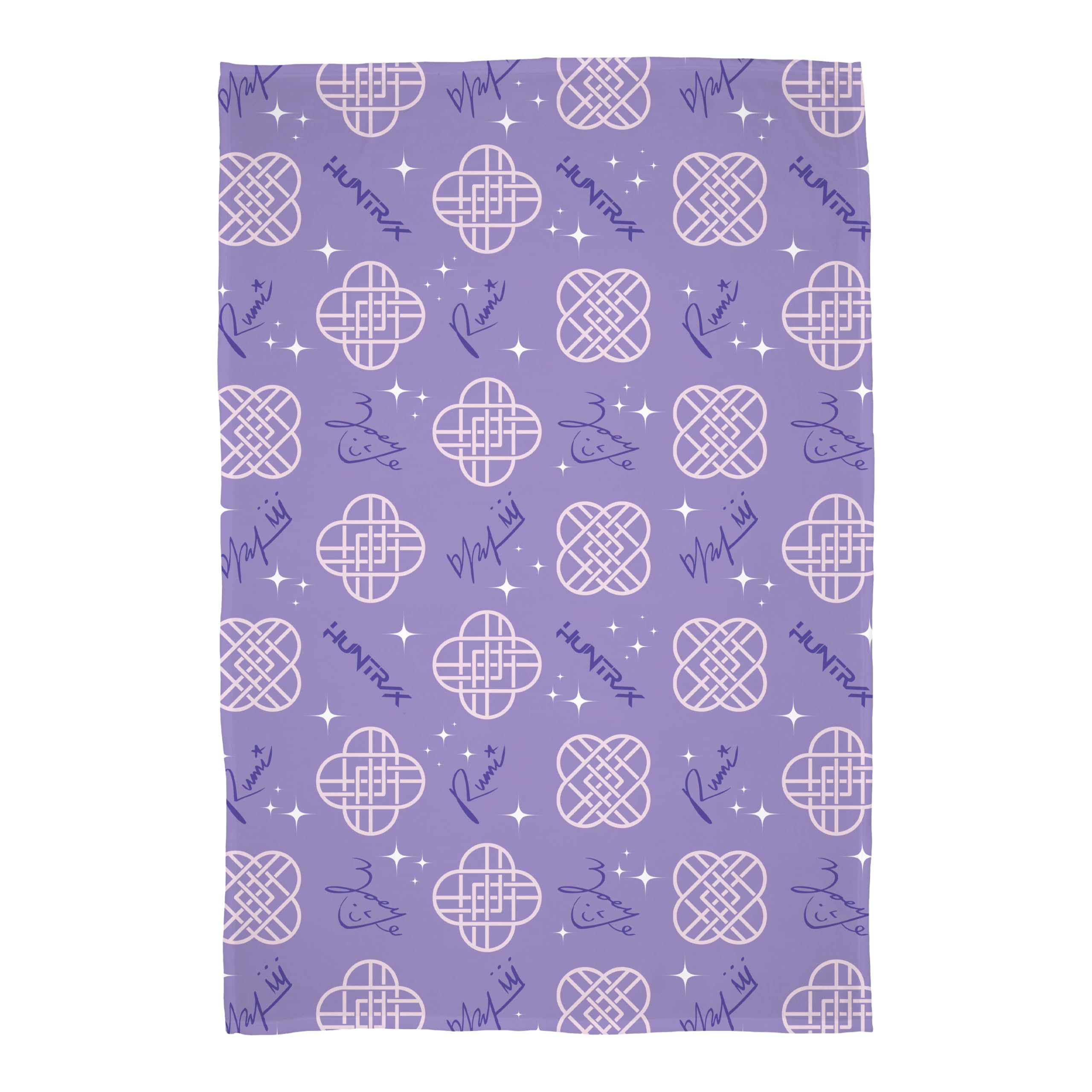 Couverture Polaire K-Pop Demon Hunters Violet et Doré 100x150 cm